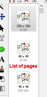 List of pages