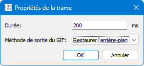 Réglage de la durée des trames GIF