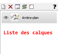 Liste des calques