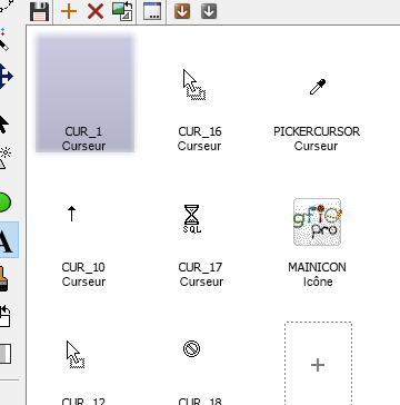 Ressources dans un fichier programme